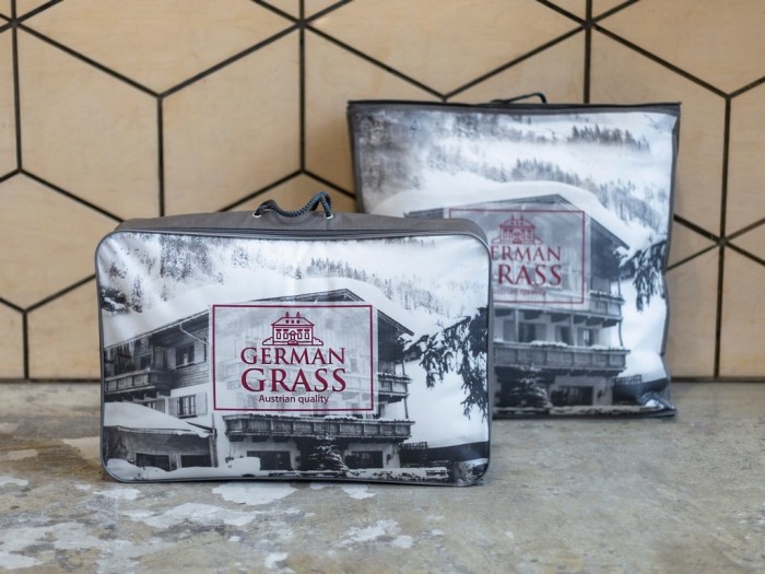 Одеяло стеганное с кантом German Grass TENCEL FAMILIE BIO 200 х 220 см. всесезонное