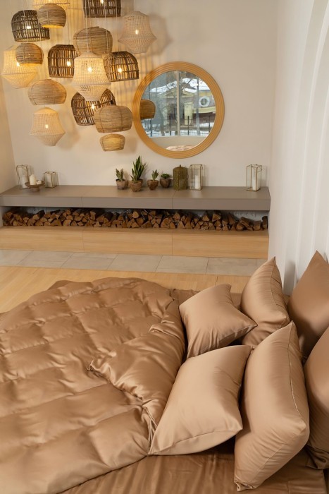 Простыня на резинке 160 х 200 х 40 Sand Brilliant Grass