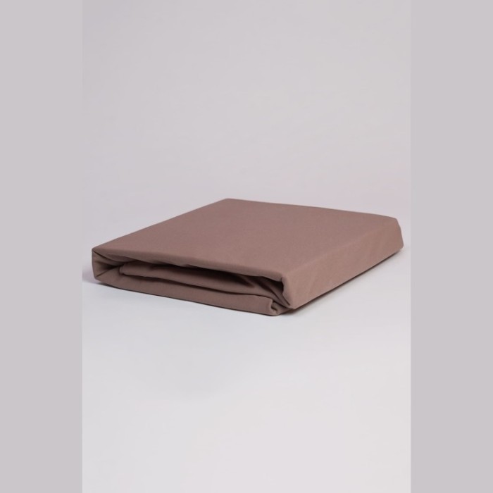 Простыня на резинке NOBLE TRADITIONS JERSEY TAUPE GRASS 200х200х30