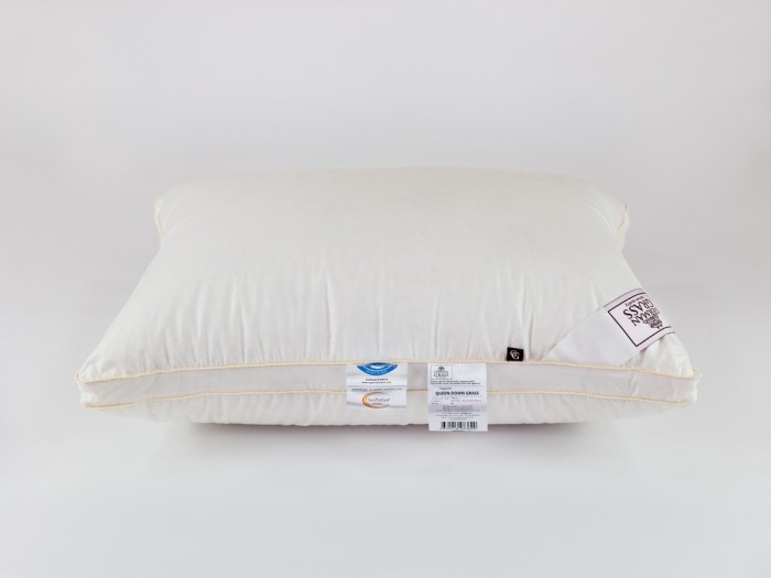 Подушка QUEEN DOWN GRASS упругая с бортиком 50х68