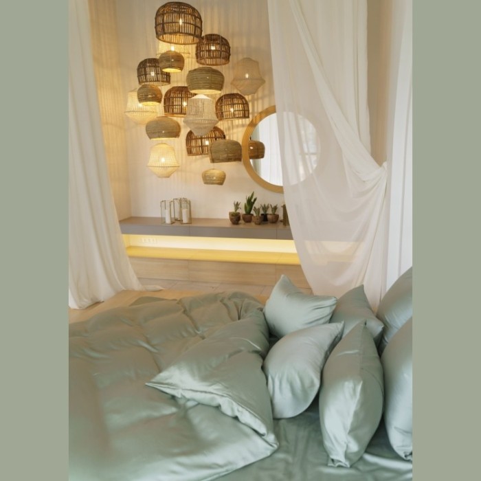 Постельное белье OLIVE BRILLIANT GRASS Семейный 50 х 70 см (2 шт) простынь 240х260