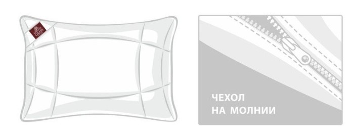 Подушка LINENWASH GRASS регулируемая 68х68