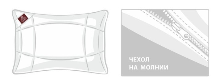 Подушка ORGANIC HEMP GRASS регулируемая 68х68