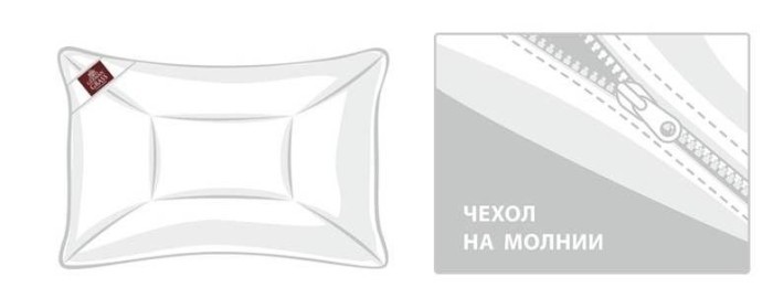 Подушка MERINO WOOL GRASS регулируемая 50х68