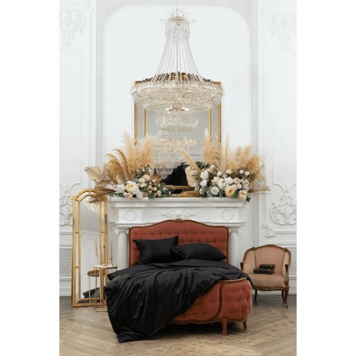 Постельное белье DIAMOND BLACK GRASS Евро