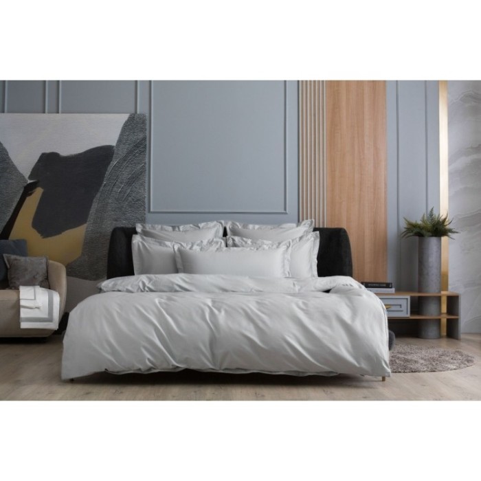 Простыня на резинке Ash grey Allure Grass 140х200x40