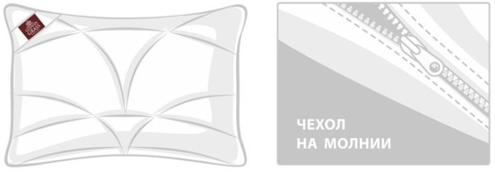 Подушка стеганая верблюжий пух Camel Grass (50 x 70) Средняя