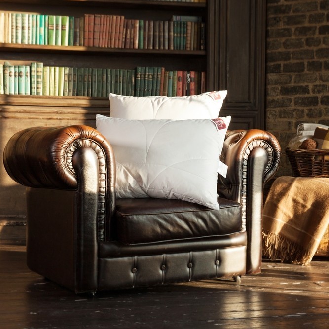 Подушка стеганая верблюжий пух Camel Grass (50 x 70) Средняя