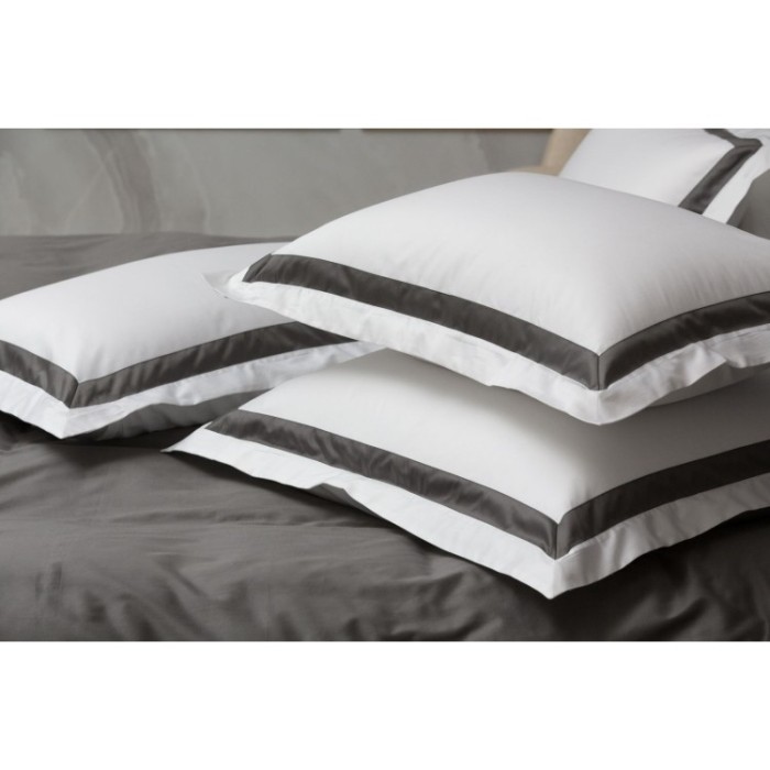 Наволочки с широкой отделкой Alpine Graphite Allure Grass 50х70 (2шт)