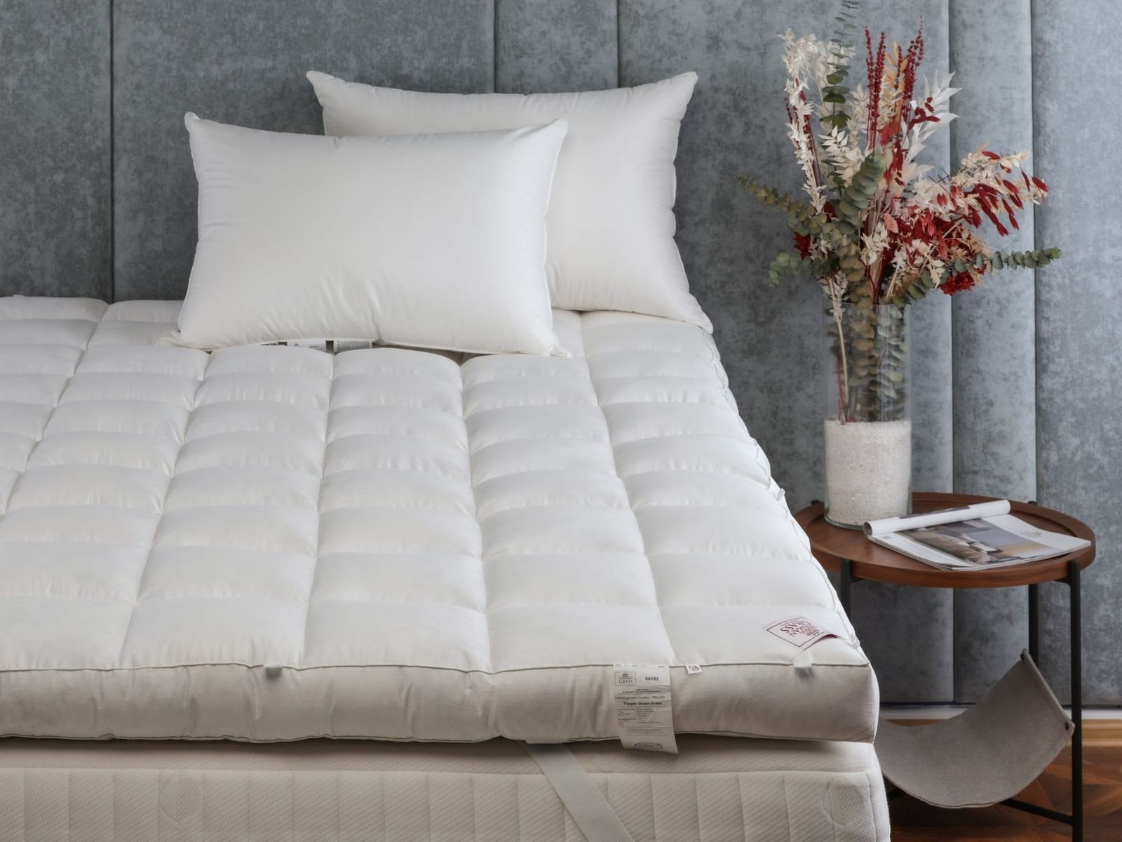 Перина полупуховая DOUBLE COMFORT GRASS 180х200 с бортиком 10 см