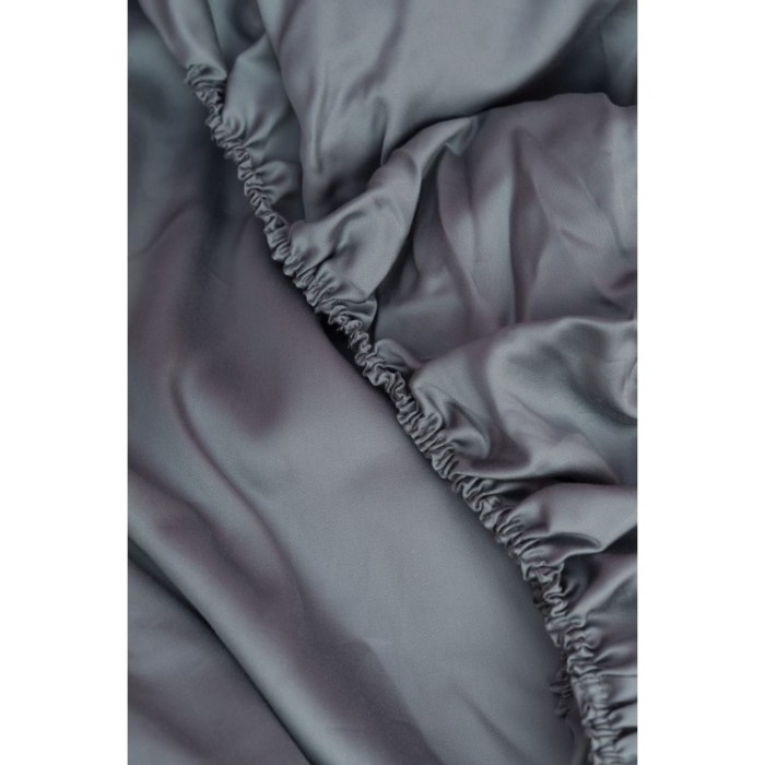 Простыня на резинке GREY BRILLIANT GRASS 160х200