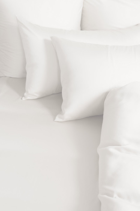 Постельное белье Arctic White Brilliant Grass Евро, Простыня на резинке 180х200