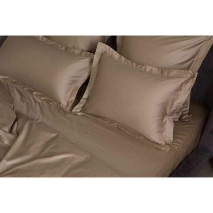 Простыня на резинке Caramel Beige Allure Grass 140х200x40