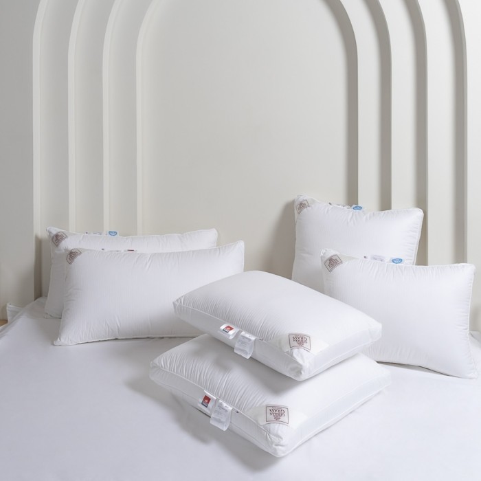 Подушка трехкамерная 3D Thermo Down Grass с эффектом терморегуляции упругая с бортиком 68х68