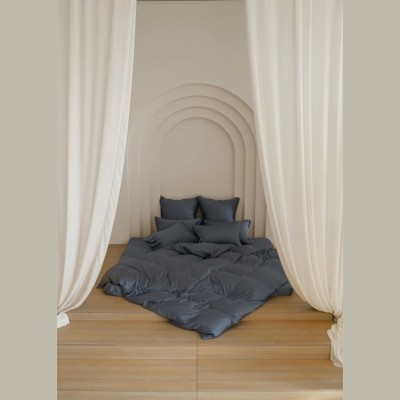 Постельное белье GREY BRILLIANT GRASS Полуторный 70 х 70 см (2 шт) простынь 160х200