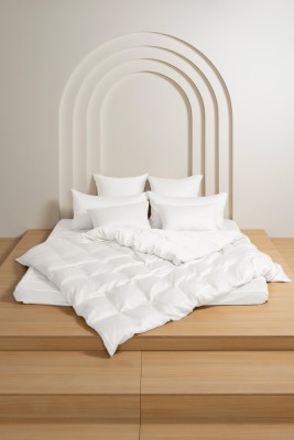 Постельное белье Arctic White Brilliant Grass Евро, 70х70, Простыня на резинке 160х200