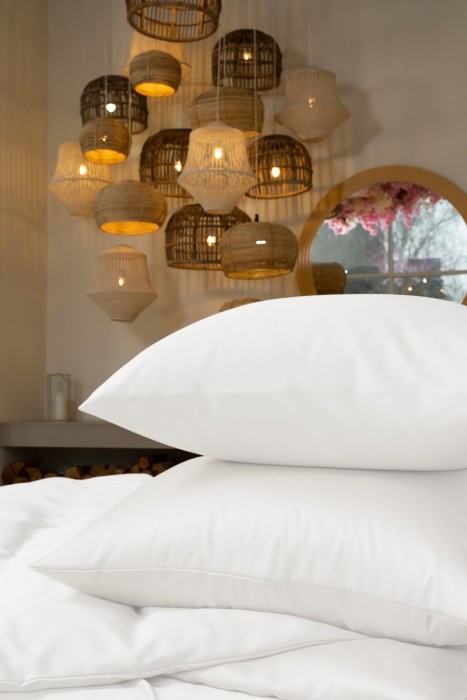 Постельное белье Arctic White Brilliant Grass Семейное, 50х70, простыня на резинке 180х200