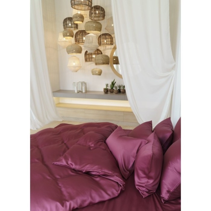 Постельное белье PURPLE BRILLIANT GRASS Евро 50 х 70 см (2 шт) простынь 180х200