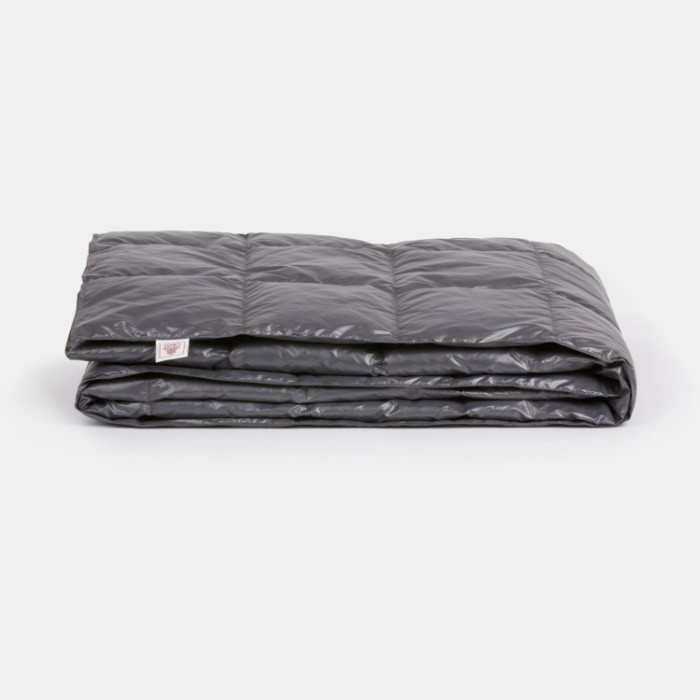 Дорожный плед - одеяло пуховый Travel Plaid Grass Graphite 140х200